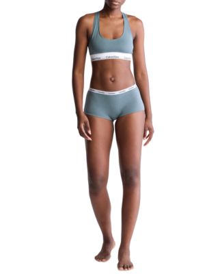 Women's Modern Logo Mid-Rise Boyshort Underwear QD5195