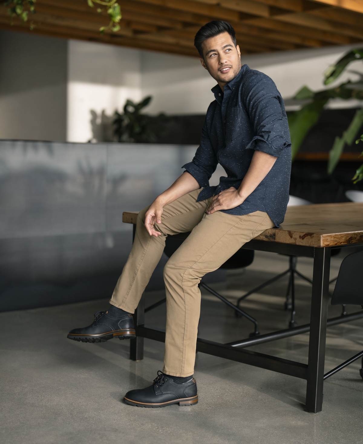 Florsheim Men's Renegade Plain Toe Oxford In Black Ch