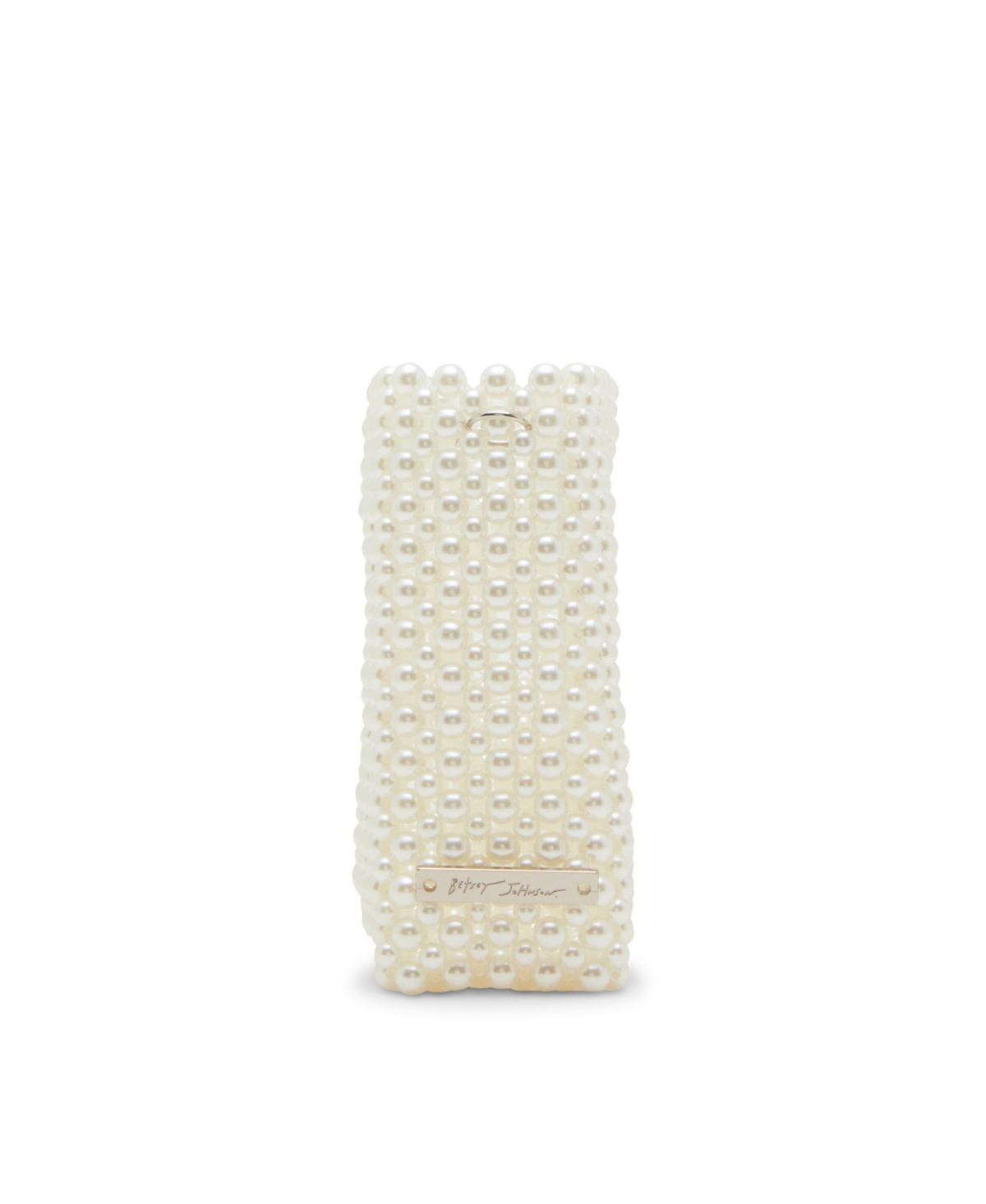 Betsey Johnson Gossip Cultivated Pearl Handbag In Pearl
