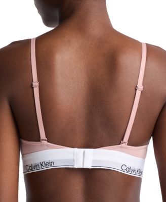 Women's Modern Cotton Lightly Lined Triangle Bralette- QF5650