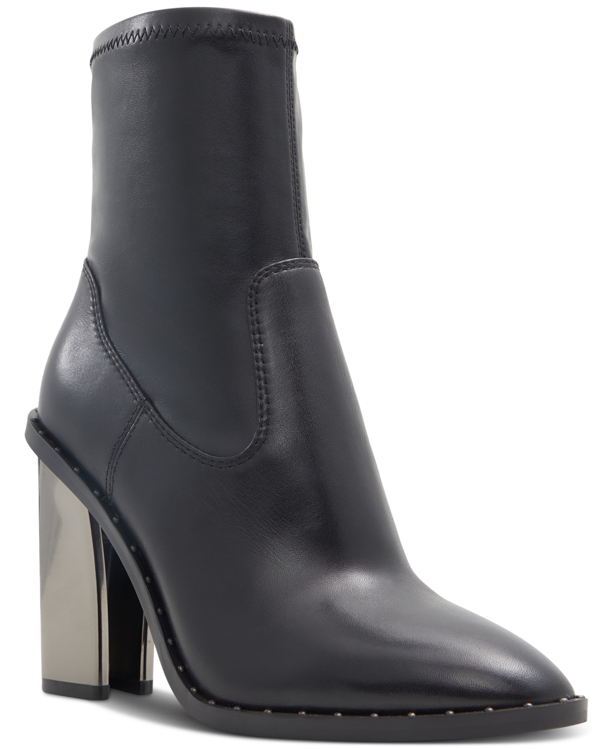 ALDO WOMEN'S FARABRIREL PLATFORM POINTED-TOE STUD BOOTIES 