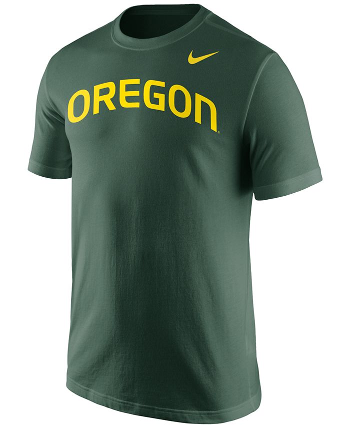 Nike Men's Oregon Ducks Wordmark T-Shirt - Macy's