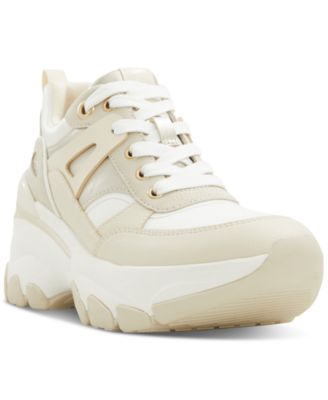 ALDO - Women's Griedia Mixed-Media Platform Wedge Sneakers