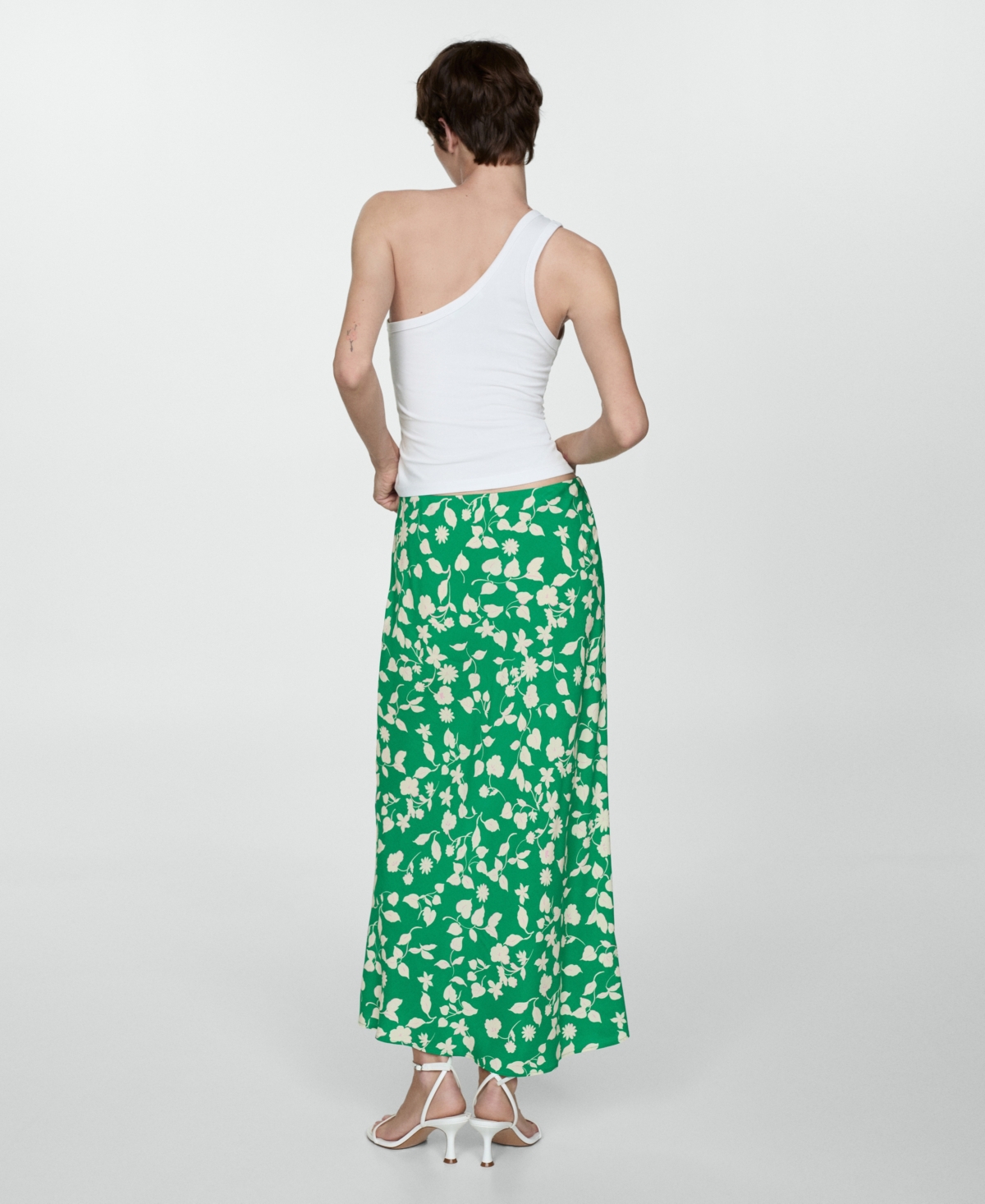 Mango Women's Printed Long Skirt