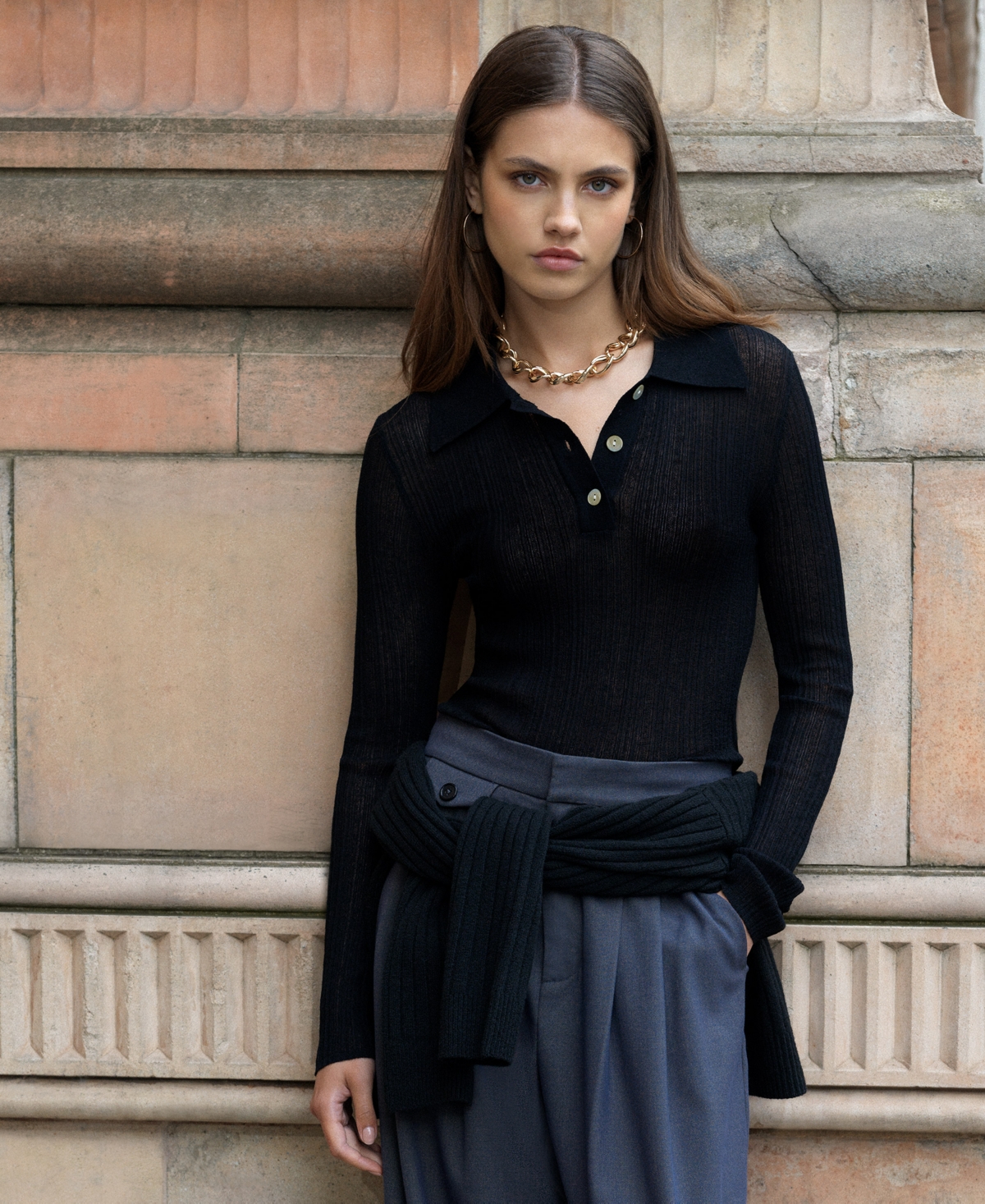 French Connection Women's Carmine High-Rise Flannel Pants