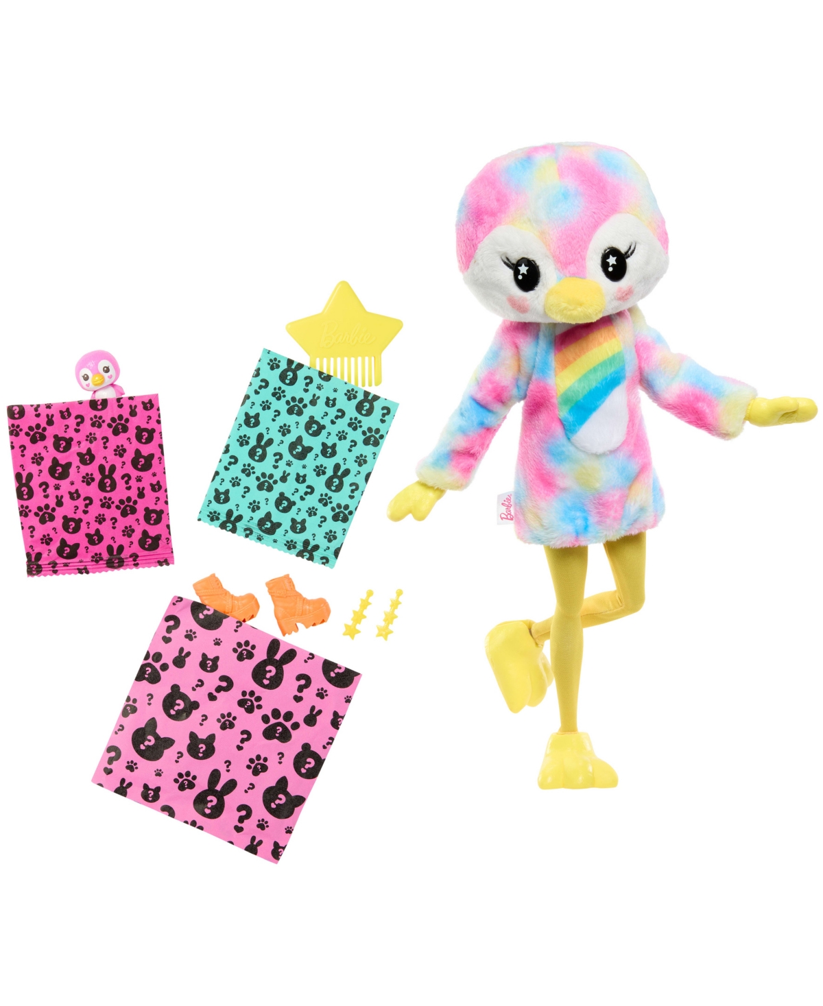 Barbie Cutie Reveal Penguin Doll Accessories, Color Dream Series With 10 Surprises In Multi-color