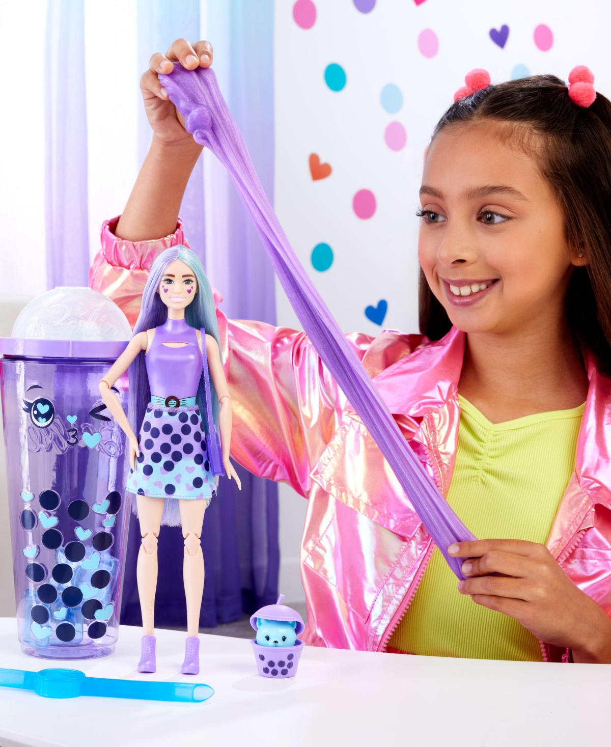 BARBIE POP REVEAL BUBBLE TEA TARO MILK SCENTED SERIES DOLL & ACCESSORIES SET 