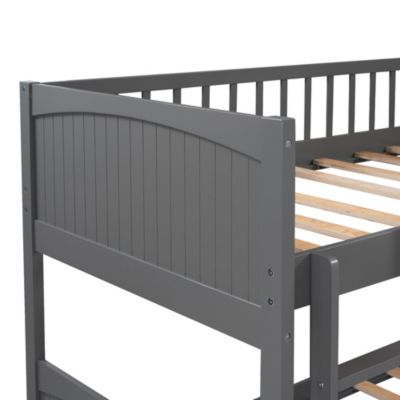 Streamdale Twin Size Bunk Bed With A Loft Bed Attached, With Two Drawers