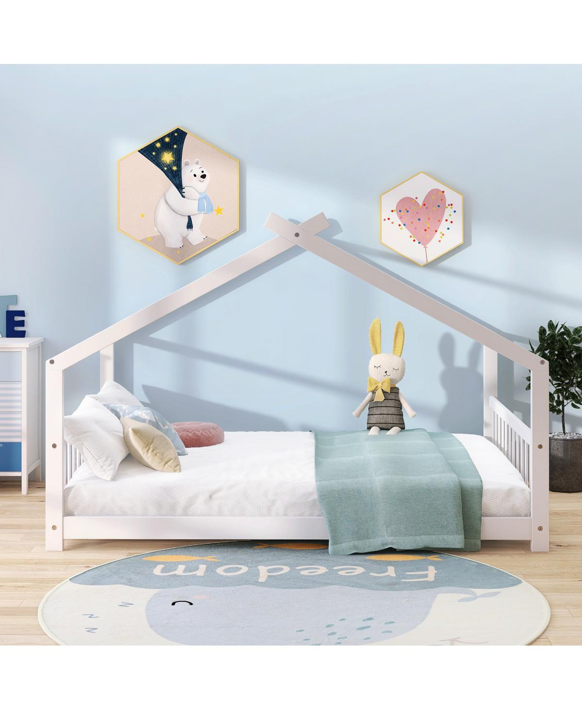 Streamdale Full Size House Bed Wood Bed