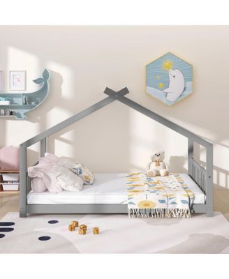 Full Size House Bed Wood Bed