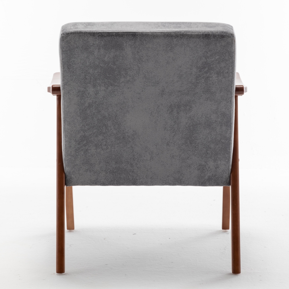 Simplie Fun Mid-Century Velvet & Wood Accent Chair for Comfort and Style
