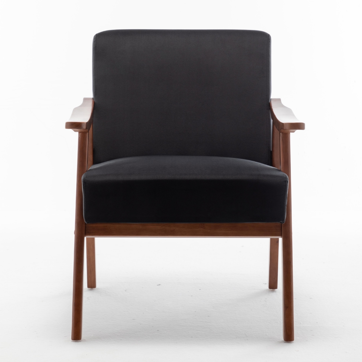 Streamdale Furniture Mid-Century Oasis Comfy Velvet Chair for Stylish Comfort