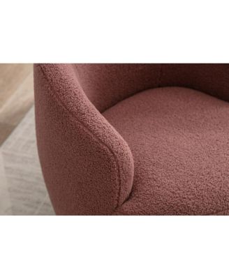 Streamdale Swivel Accent Barrel Chair with Metal Ring