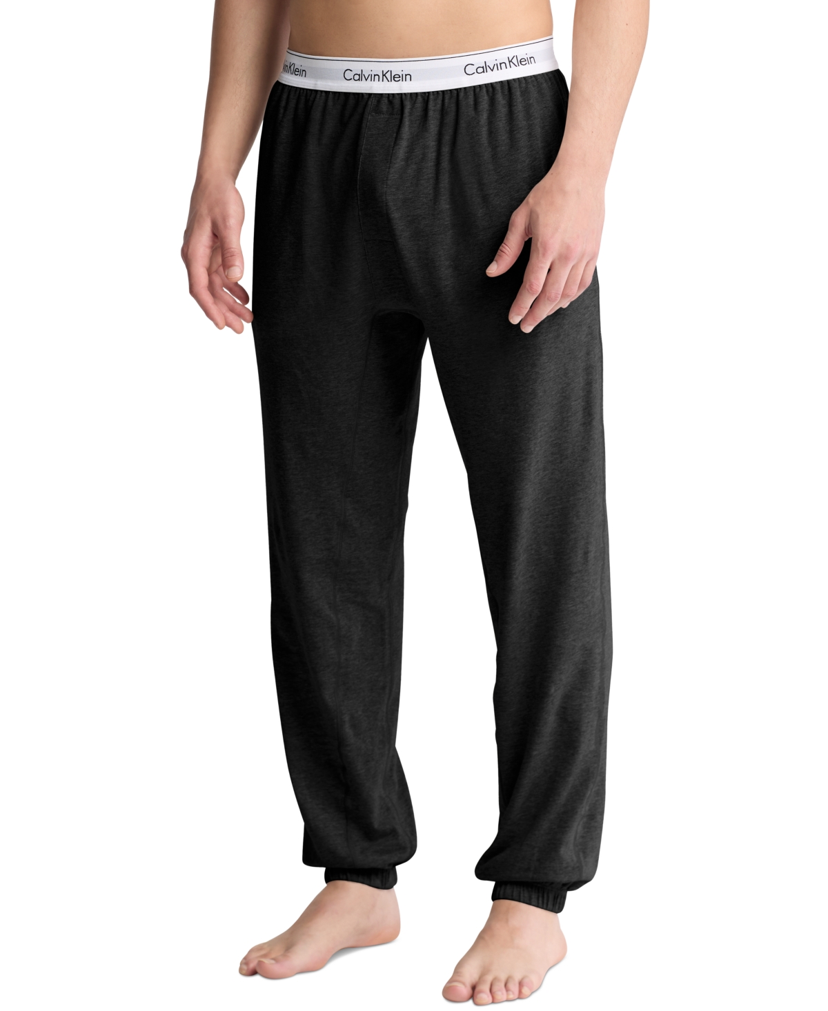 Men's Modern Cotton Logo Pajama Pants - Grey Heather