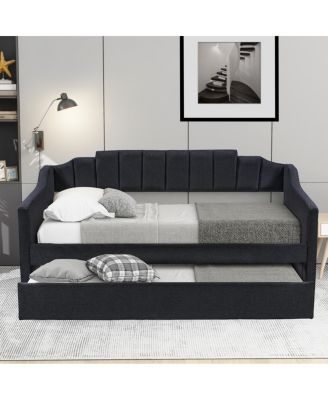 Upholstered Twin Daybed With Trundle