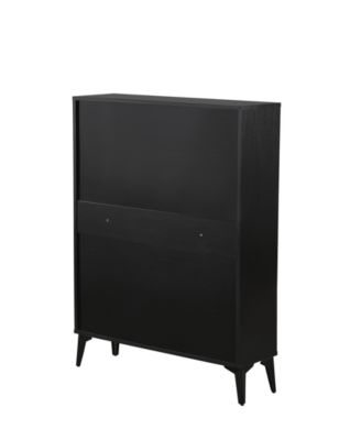 Modern Freestanding Shoe Cabinet with Flip Drawers and Ample Storage