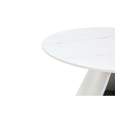 2-in-1 Coffee Tables with Marble-Look Top & Cat Beds