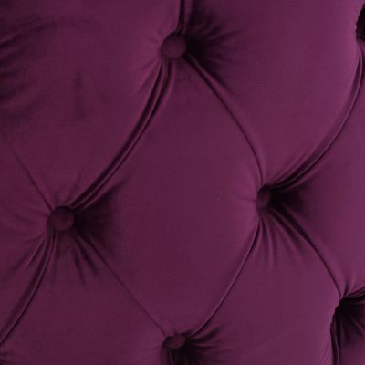 Ottoman Velvet Modern Glam Button Tufted
