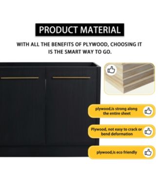 36" Freestanding Vanity with Resin Sink & Soft-Close Door