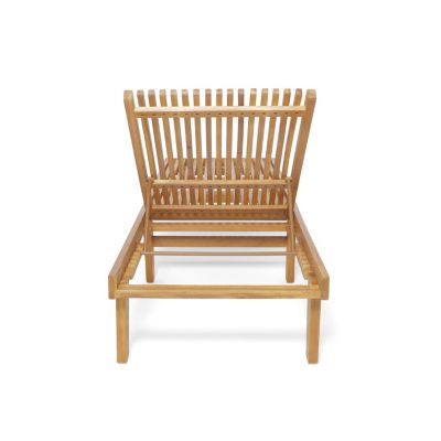 Streamdale Chic Wooden Chaise Lounge for Outdoor Relaxation and Style