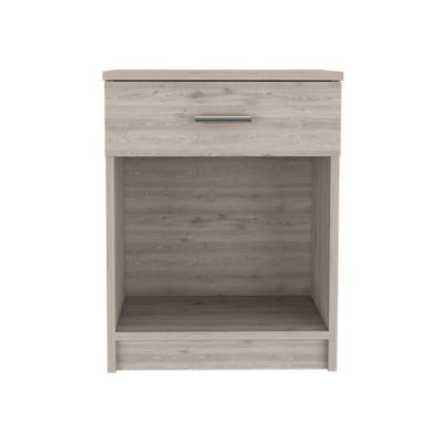 Eco Nightstand, Superior Top, One Drawer, Lower Shelf