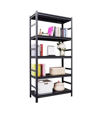 5-Tier Adjustable Metal Shelving - 2000 LBS Load, H63 x W31.5 x D15.7