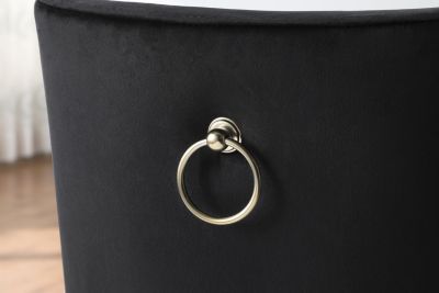 Velvet Upholstered Dining Chairs (Set of 2)