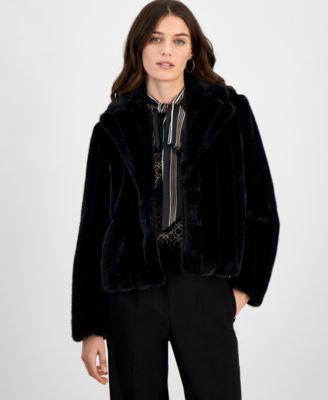 Anne klein fur coat online