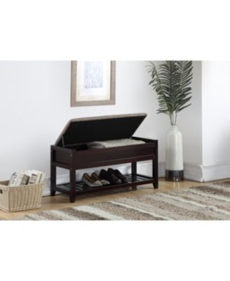 Rouen Seating Bench with Shoe Storage