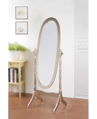 Streamdale Traditional Queen Anna Style Wood Floor Cheval Mirror, Gold Finish