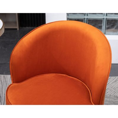 Contemporary Velvet Swivel Chair