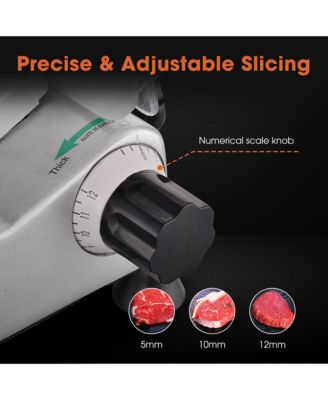 10" Blade Commercial Meat Slicer Deli Food Cheese Veggies Kitchen Restaurant 240w 530RPM