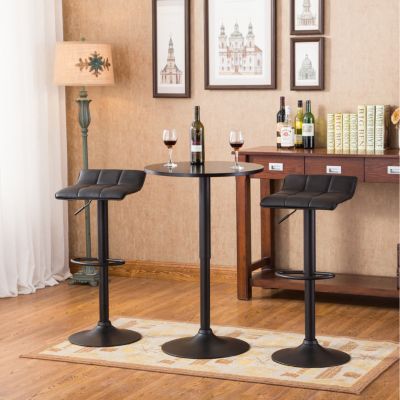 Belham Bar Set Table & 2 Swivel Stools