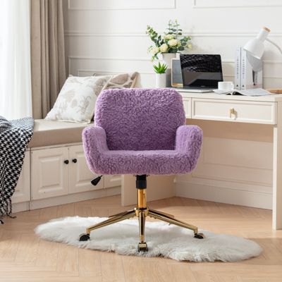 Cozy Artificial Alpaca Wool Recliner with Adjustable Support