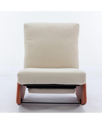 Comfortable Adjustable Backrest & Leg Support Rocking Chair