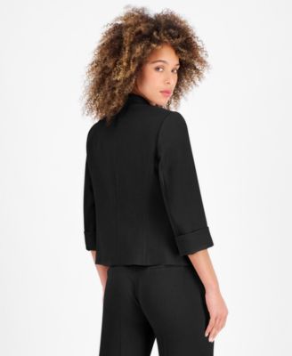 Women's Blazer with Zipper Pocket Detail