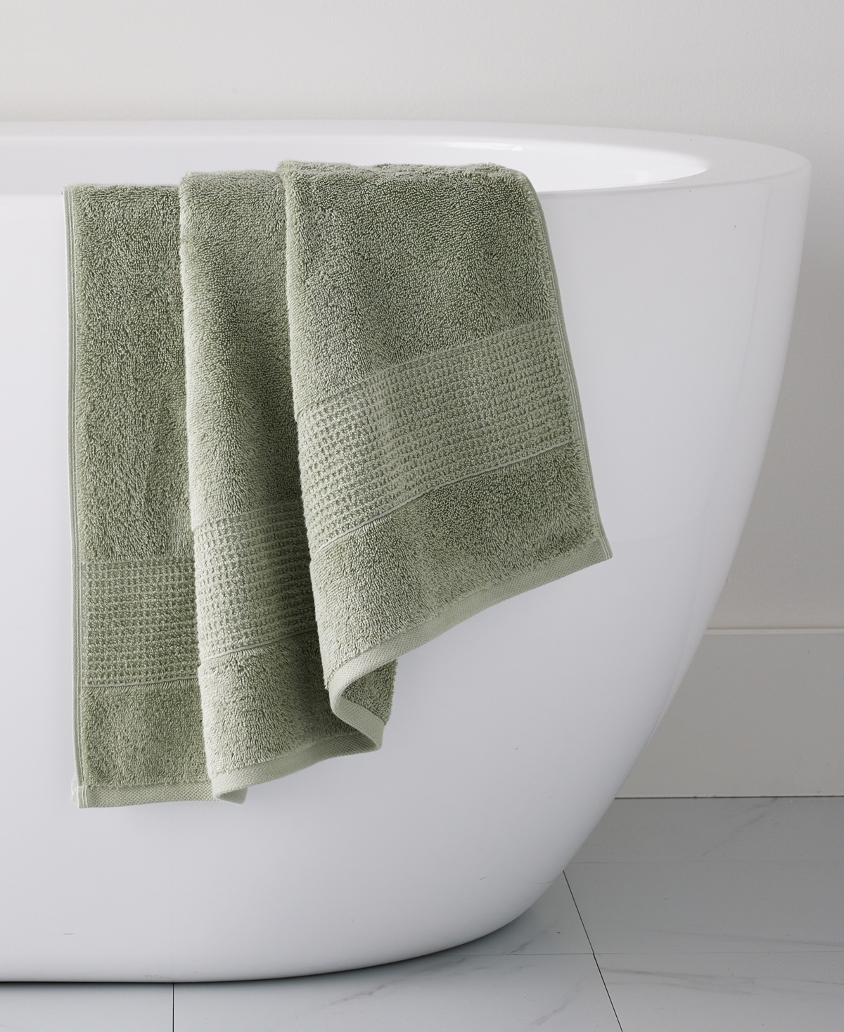 Oake Organic Cotton Bath Towel, 30" X 56", Exclusively At Macy's In Eucalyptus