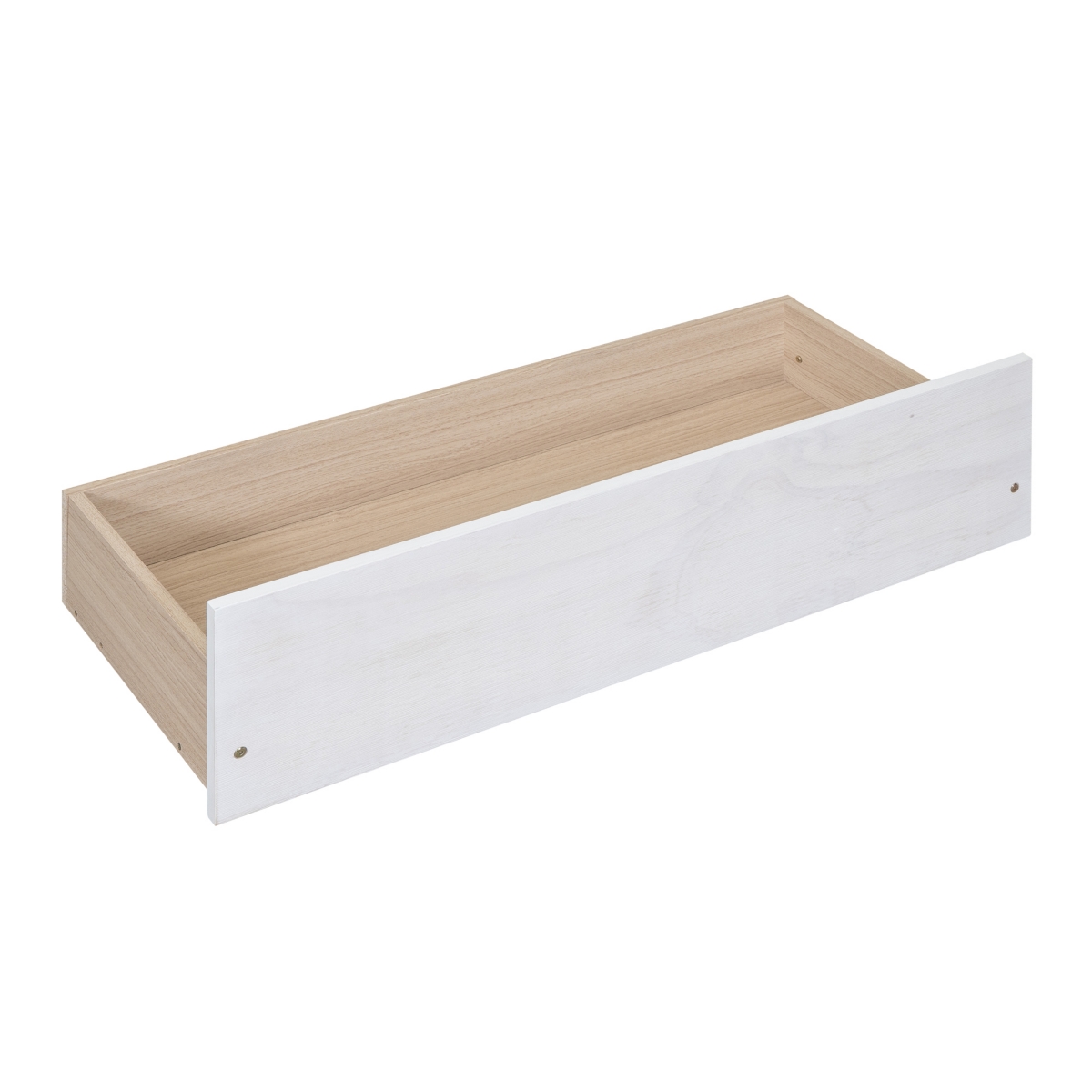 Streamdale Furniture Full-size wood canopy bed with drawers, no box spring needed