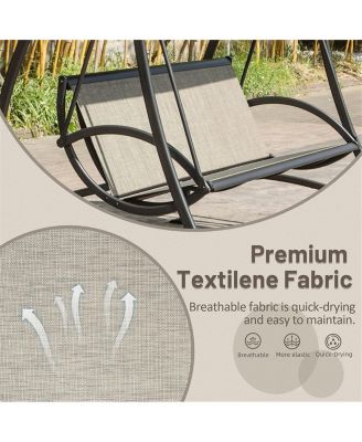 Streamdale Adjustable Canopy Patio Swing with Steel Frame