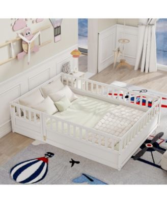 Streamdale Montessori Floor Bed with Safety Barrier