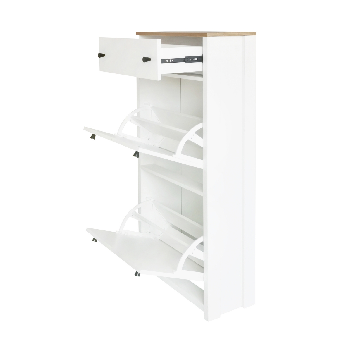 Streamdale Furniture Entryway Organizer with Shoe Cabinet & Rack