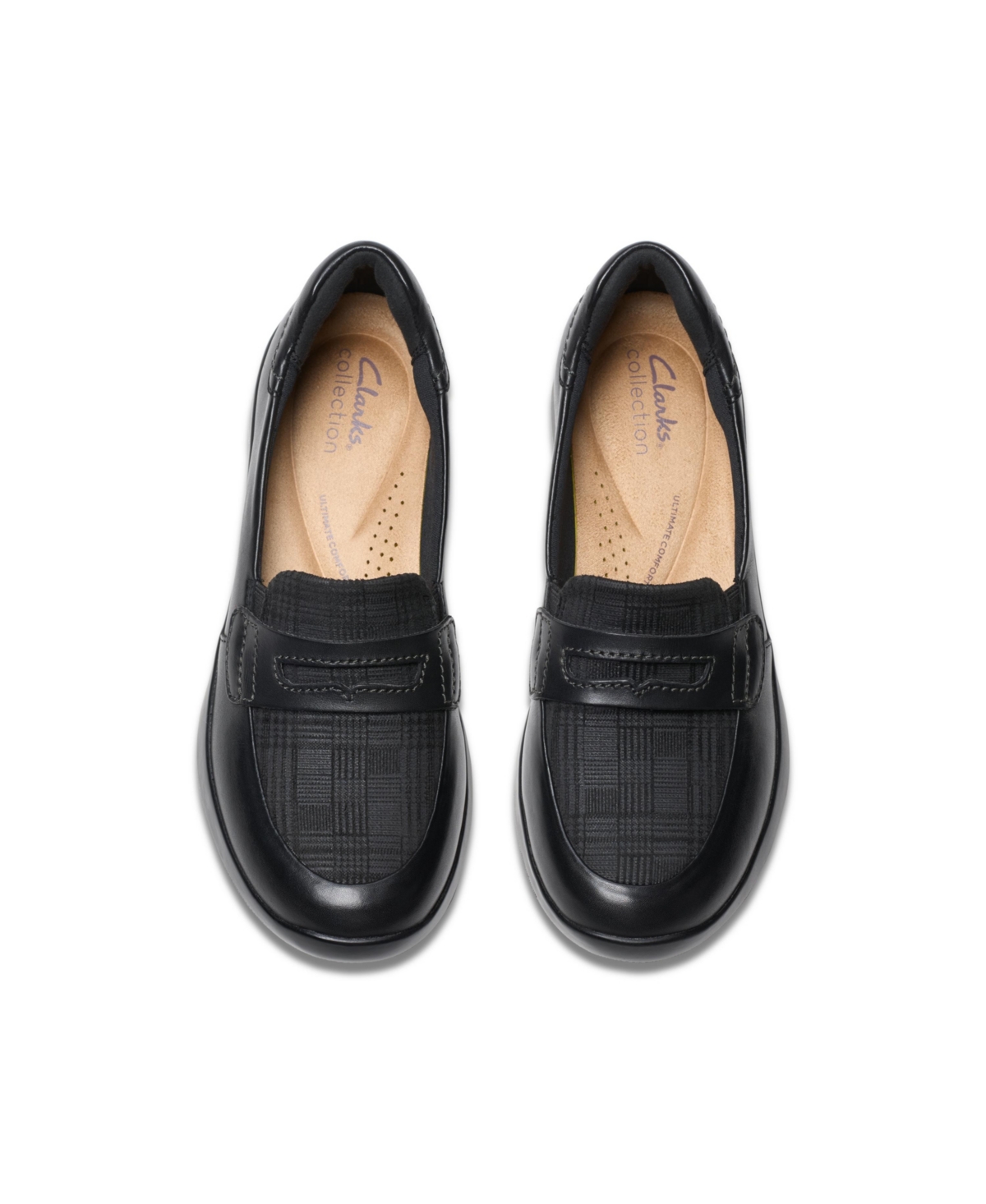 Clarks Ellowyn Penny In Black Leather