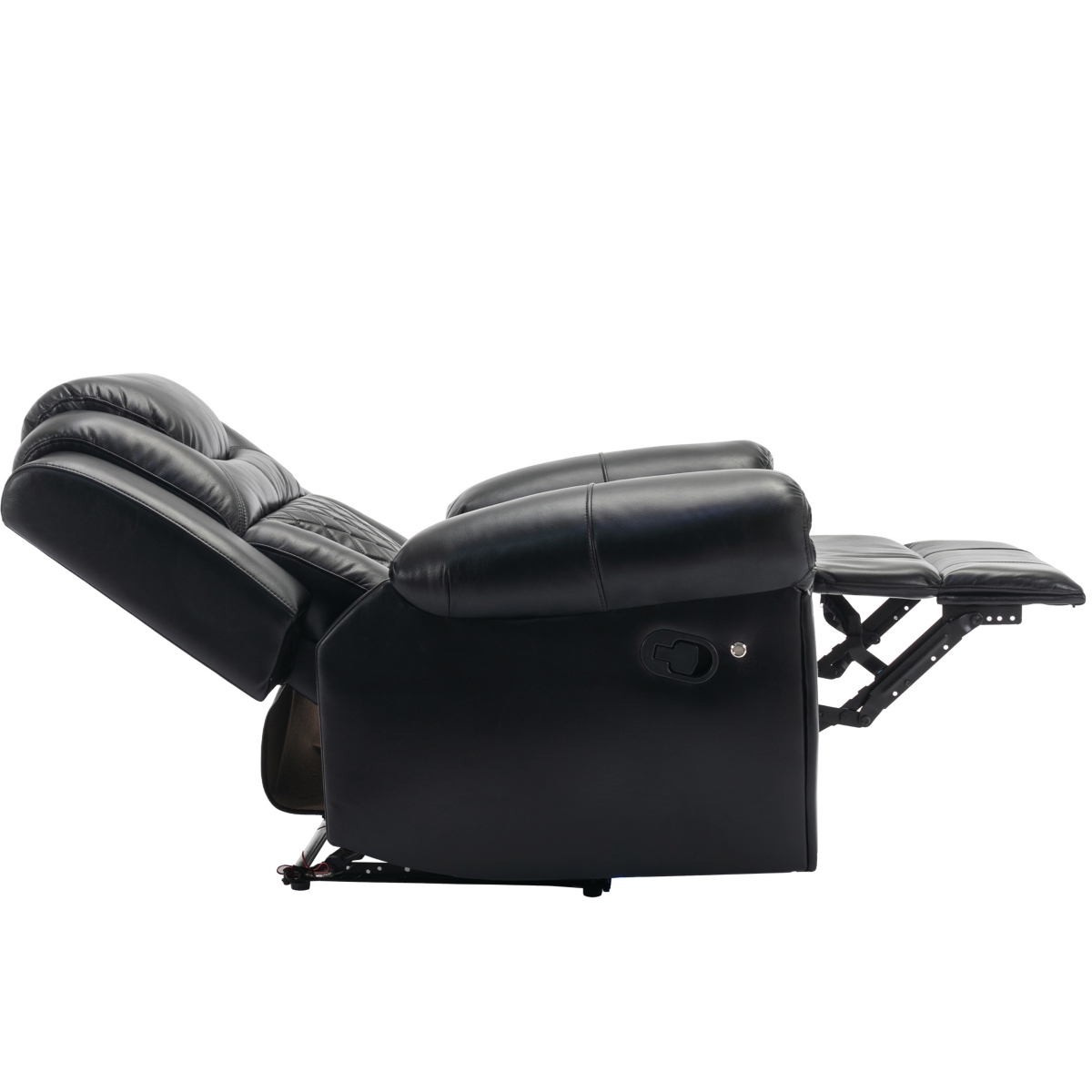 Streamdale Furniture Home Theater Seating Manual Recliner Chair With Led Light Strip For Living Room, Bedroom