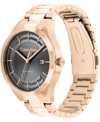 Men's Iconic Automatic Rose Gold-Tone Stainless Steel Bracelet Watch 40mm