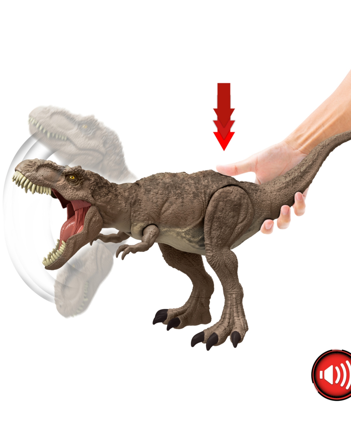 Shop Jurassic World All-out Attack Tyrannosaurus Rex In Multi-color