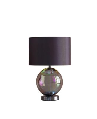 Streamdale 18.75-Inch Artie Orb Iridescent Chrome Table Lamp