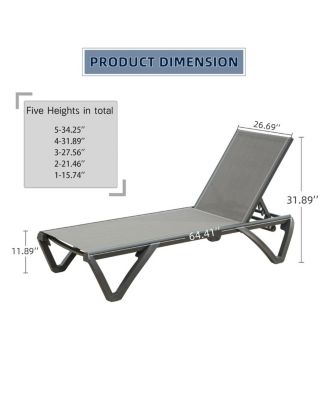 Outdoor Aluminum Chaise Lounge Chairs