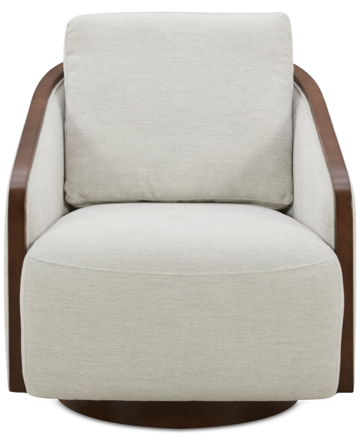 MACY'S MAKINEN FABRIC SWIVEL CHAIR, CREATED FOR MACY'S 