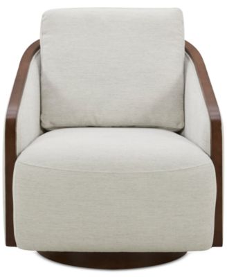 Makinen Fabric Swivel Chair, Created for Macy's