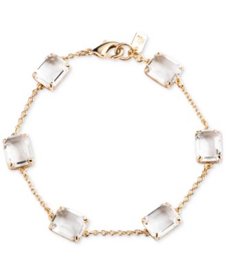 Ralph Lauren★ストーーーン/ブレスレット Lauren Ralph Lauren Gold-Tone Square Stone & Fine Chain Link